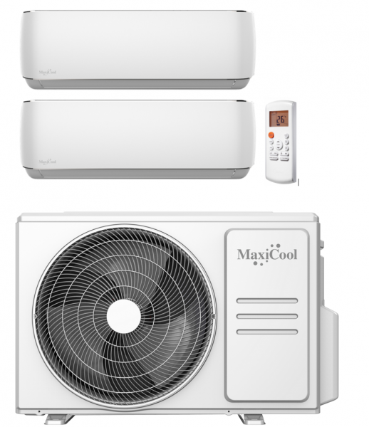 Airco - Maxicool DuoSplit Wifi 2,5-3,5  Inverter set A++